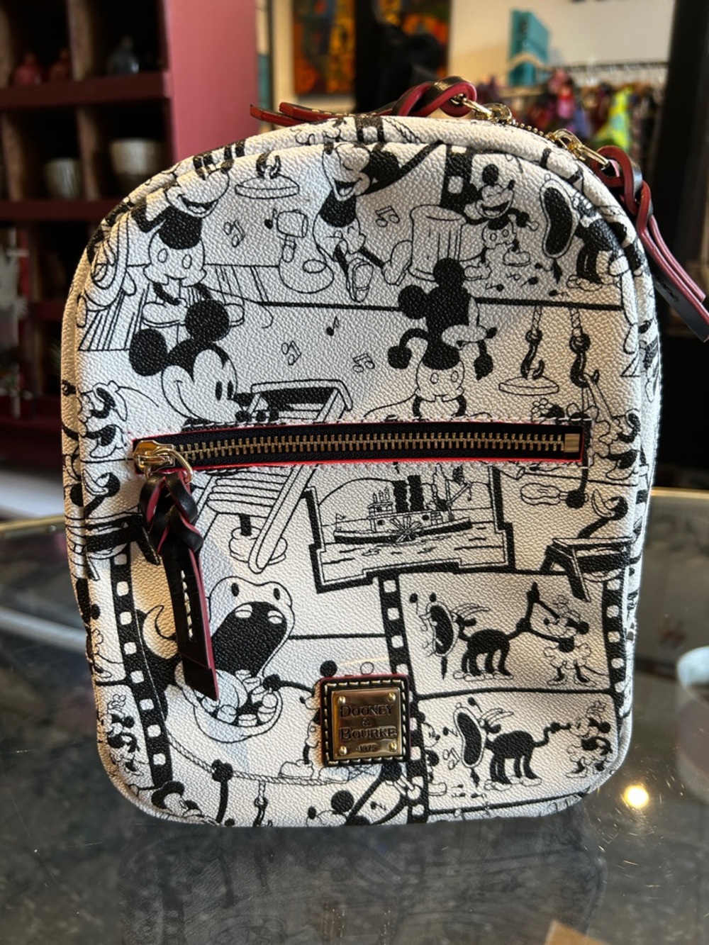 Dooney & Bourke Mickey Mouse Steamboat Willie Mini Backpack NWT